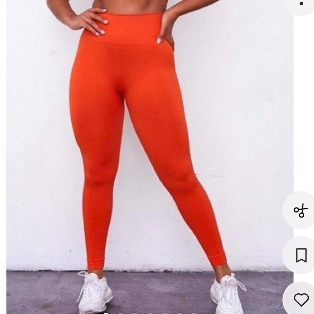 SET Active Orange size S Madelyn Cline limited edition NWOT